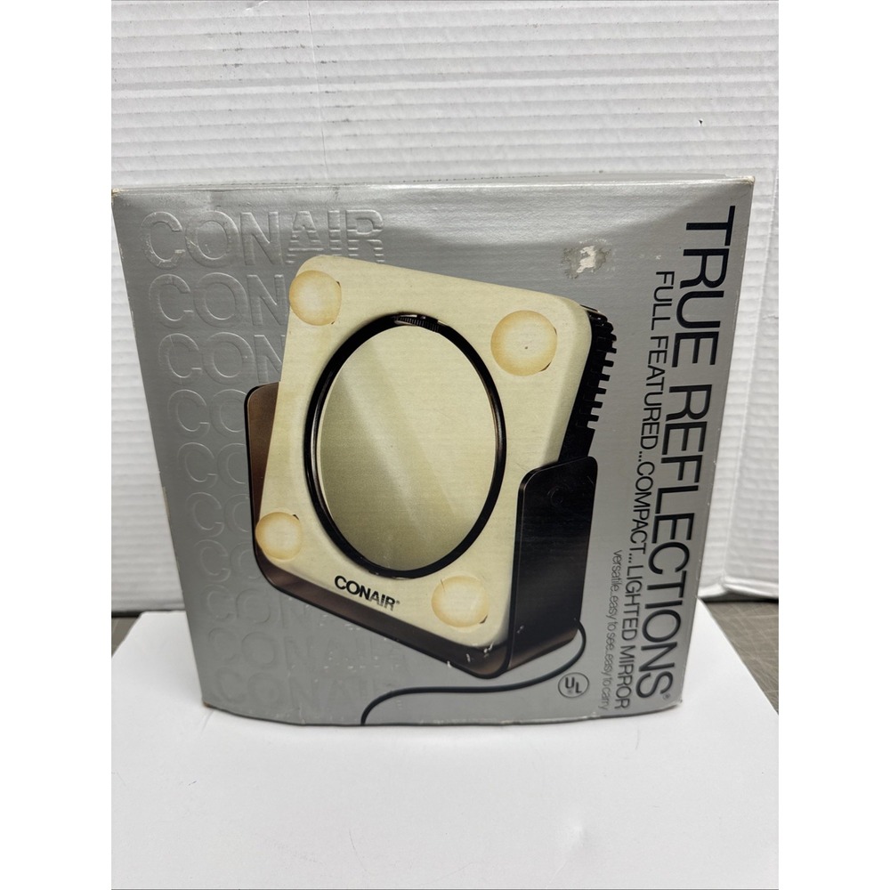 Conair True Reflections Lighted Makeup Mirror Magnifying Vintage New